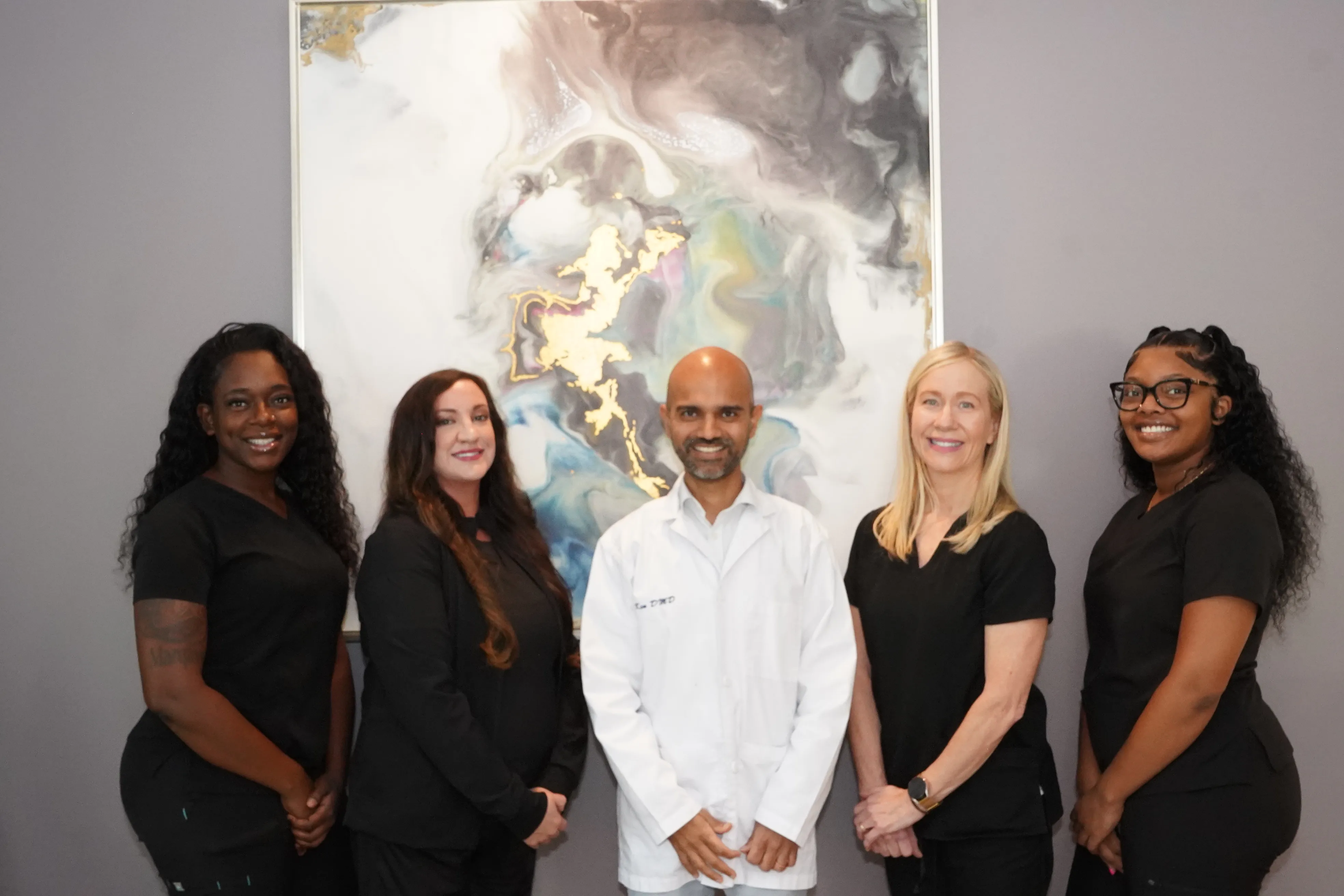 The Aesthetic Restorative Dentistry team with Dr. Ken in Peachtree City, GA
