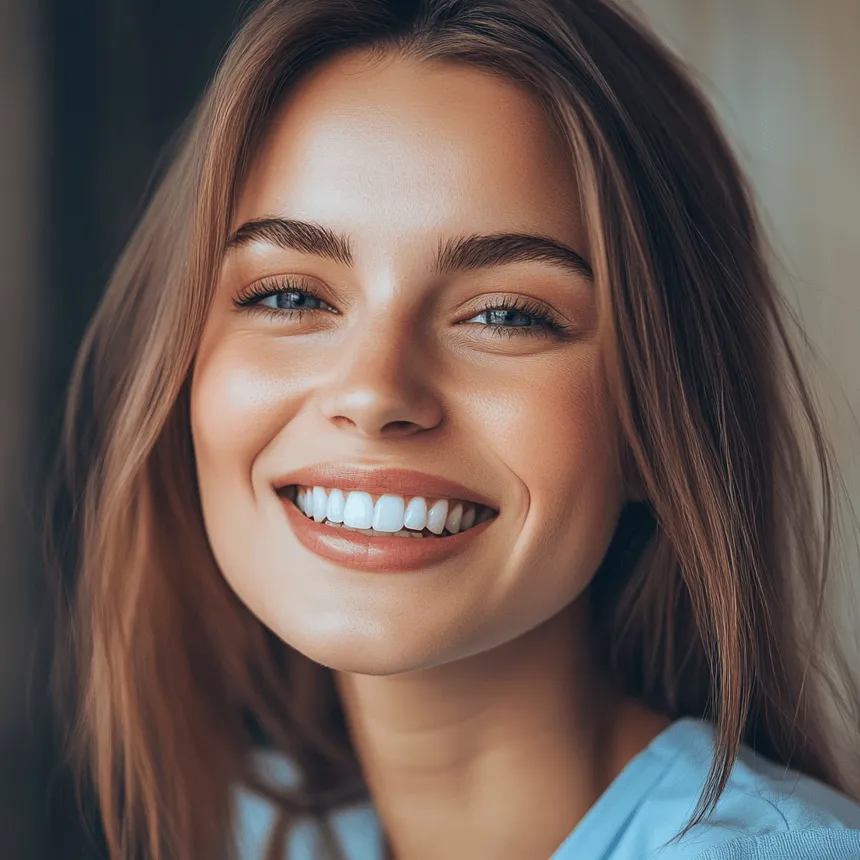 Gentle tooth extraction procedure in a modern dental office